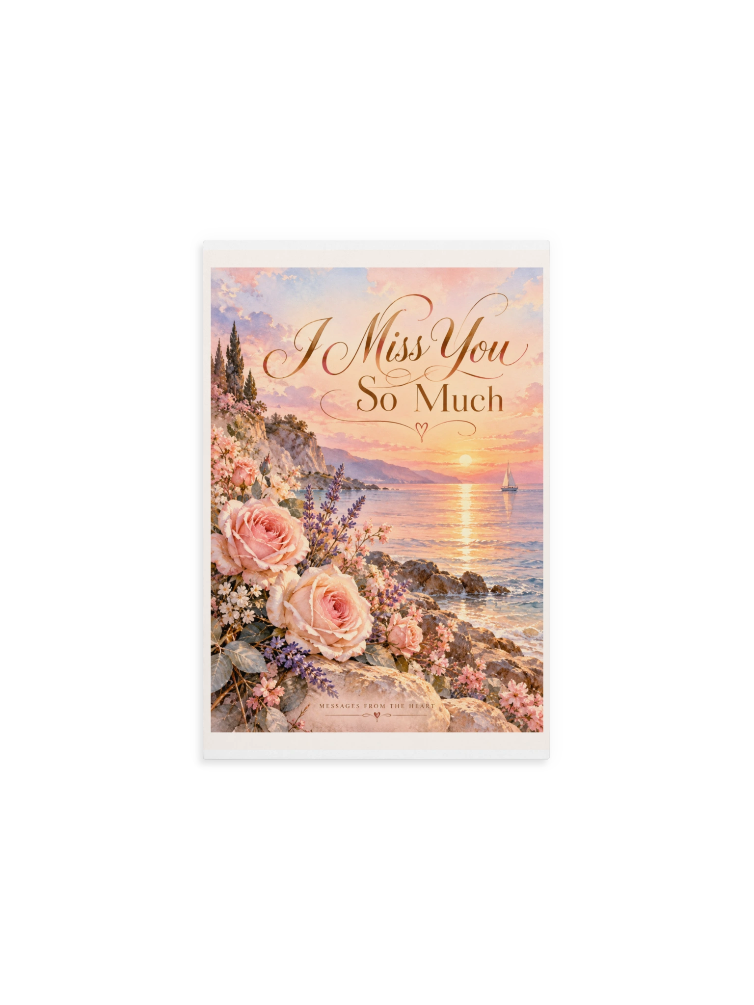 I Miss You So Much — Physical QR Greeting Card