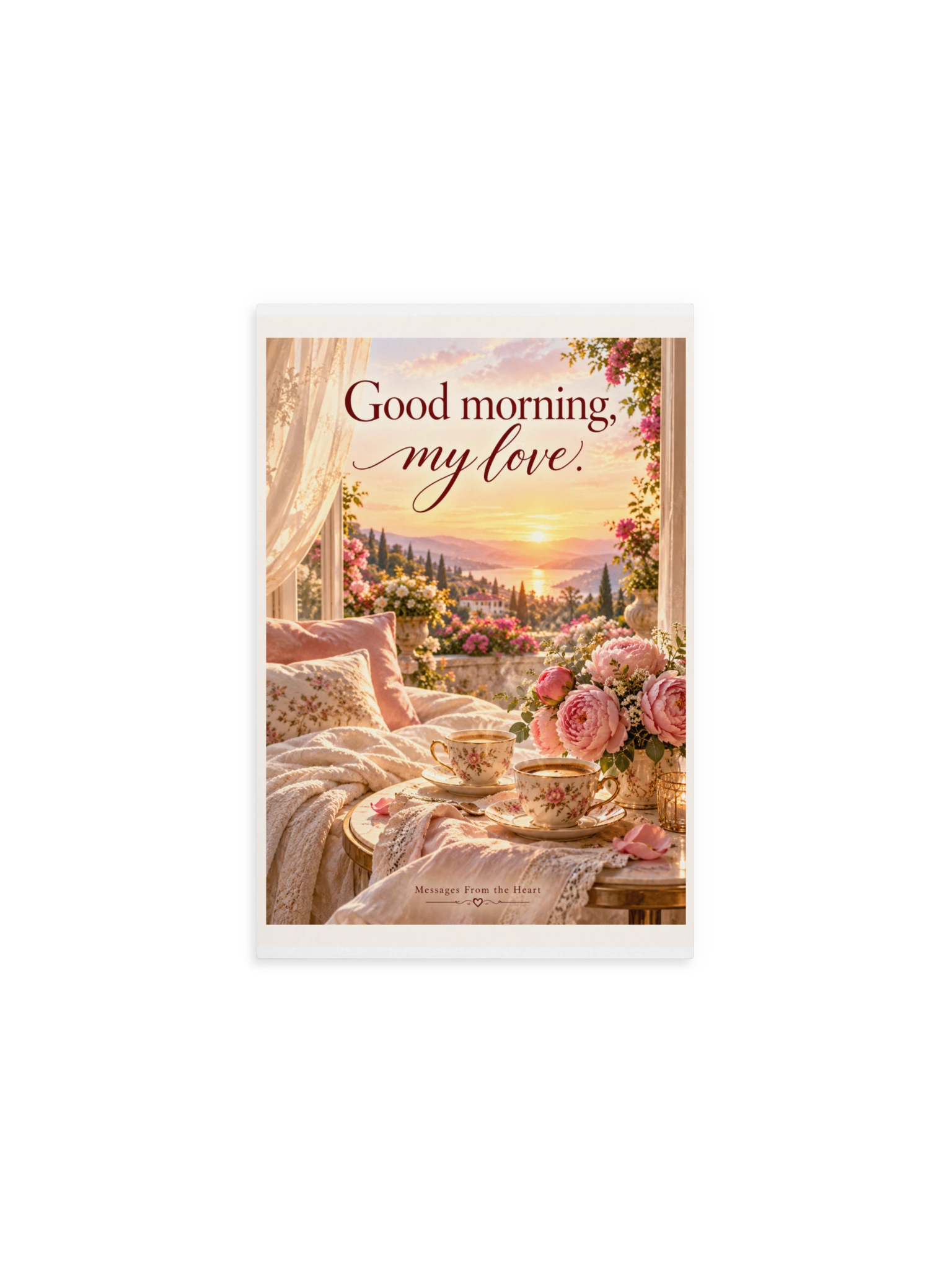 Good Morning, My Love — Physical QR Greeting Card