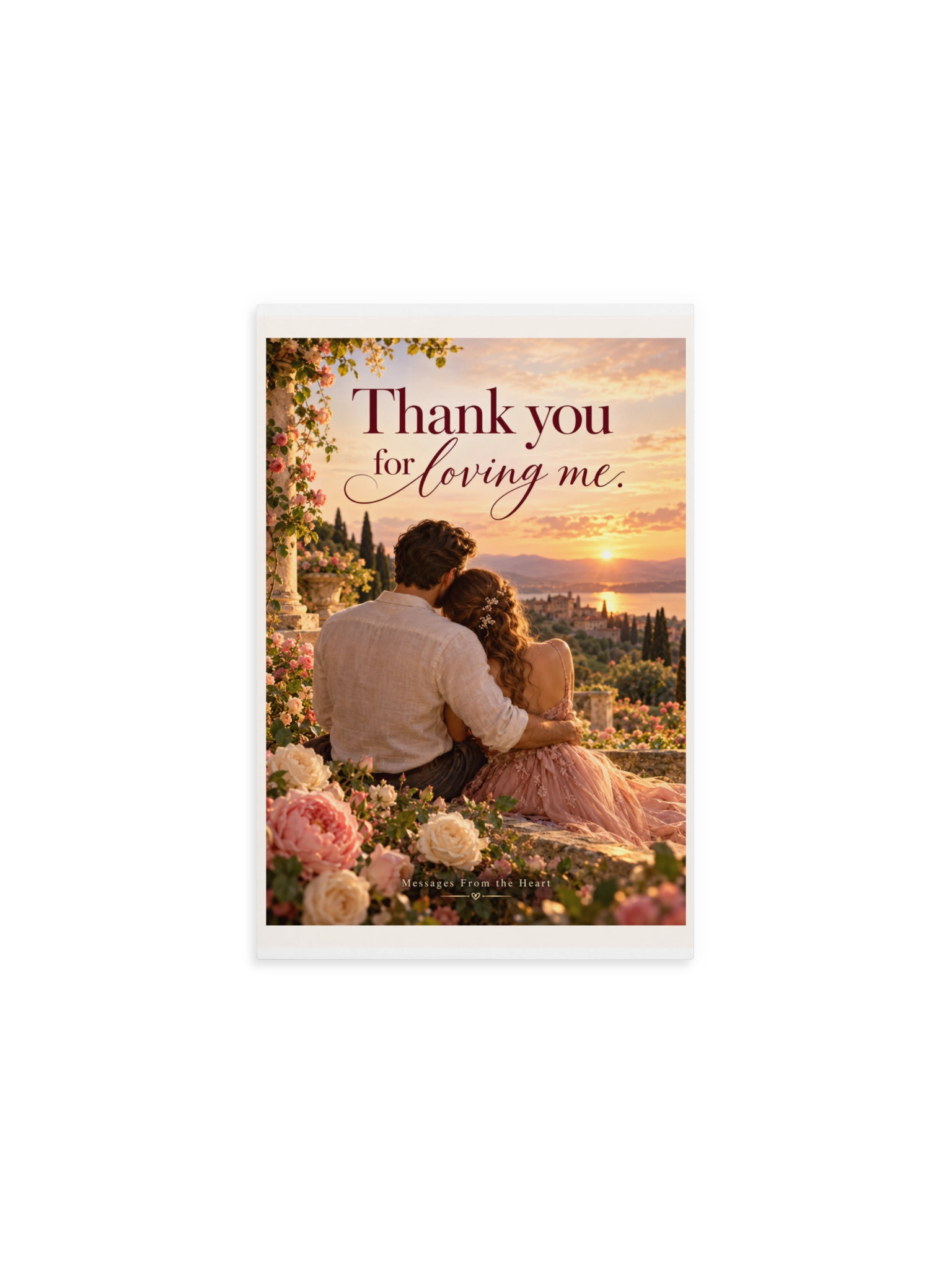 Thank You for Loving Me — Physical QR Greeting Card