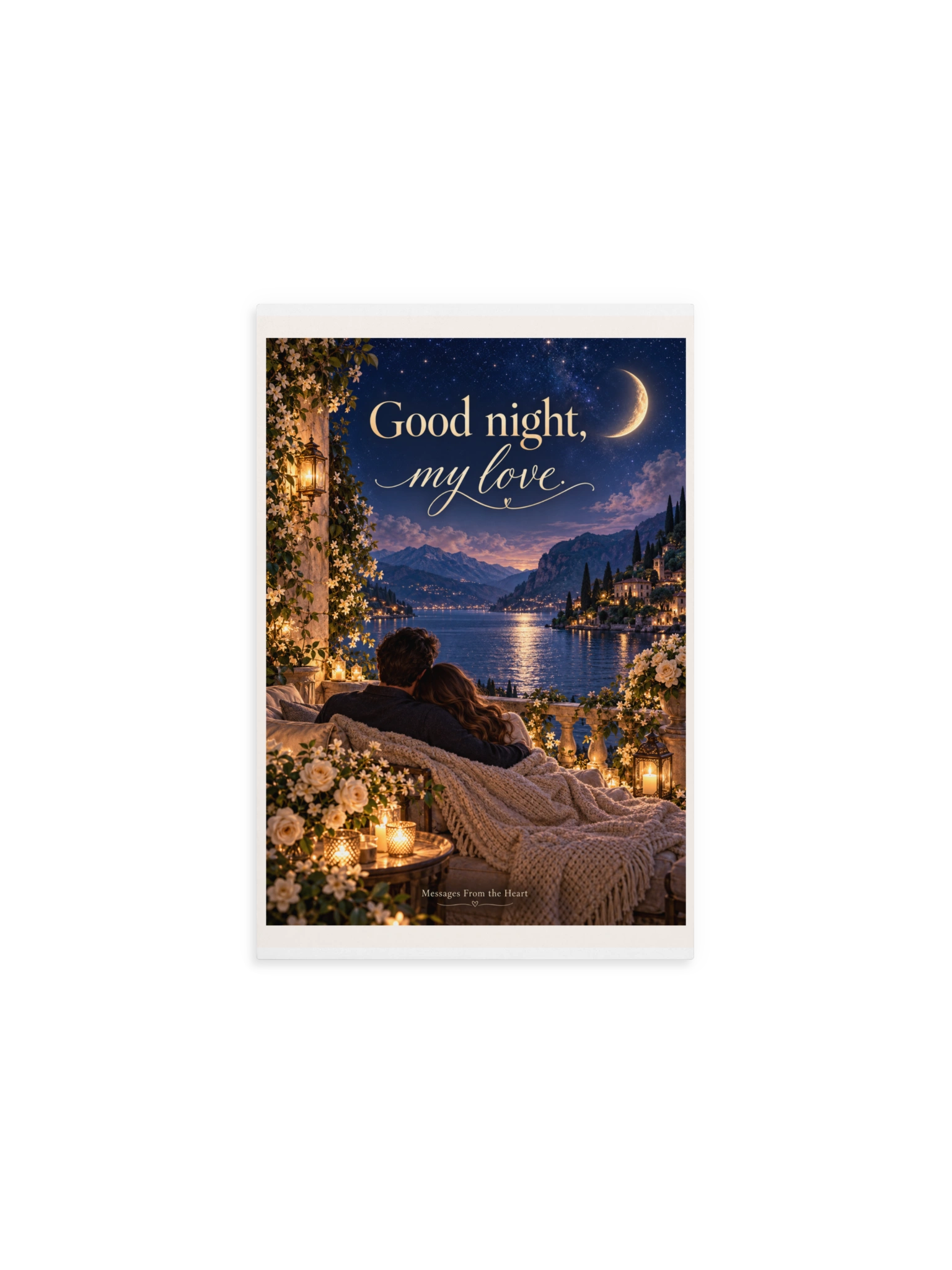 Good Night, My Love — Physical QR Greeting Card