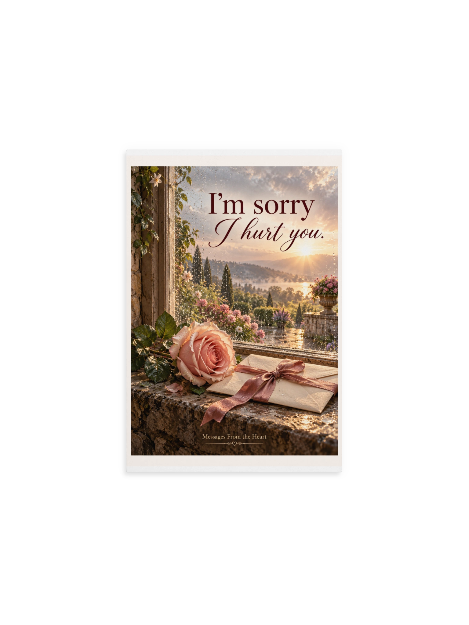 I'm Sorry I Hurt You — Physical QR Greeting Card