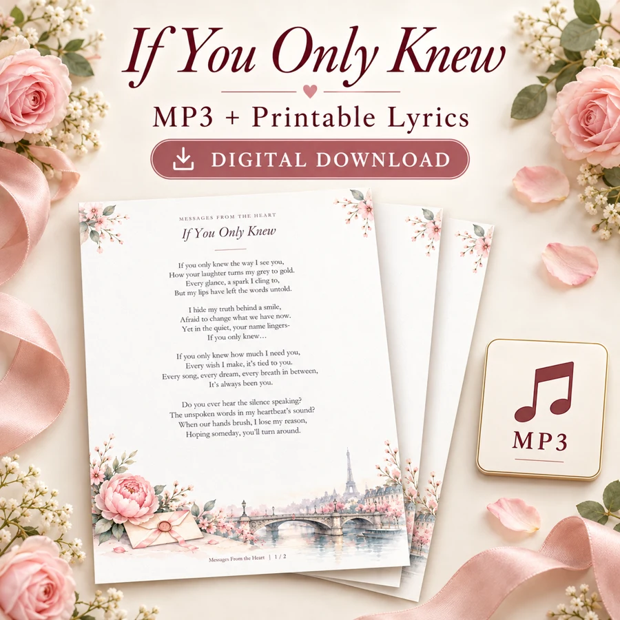If You Only Knew — MP3 + Printable Lyrics — digital download