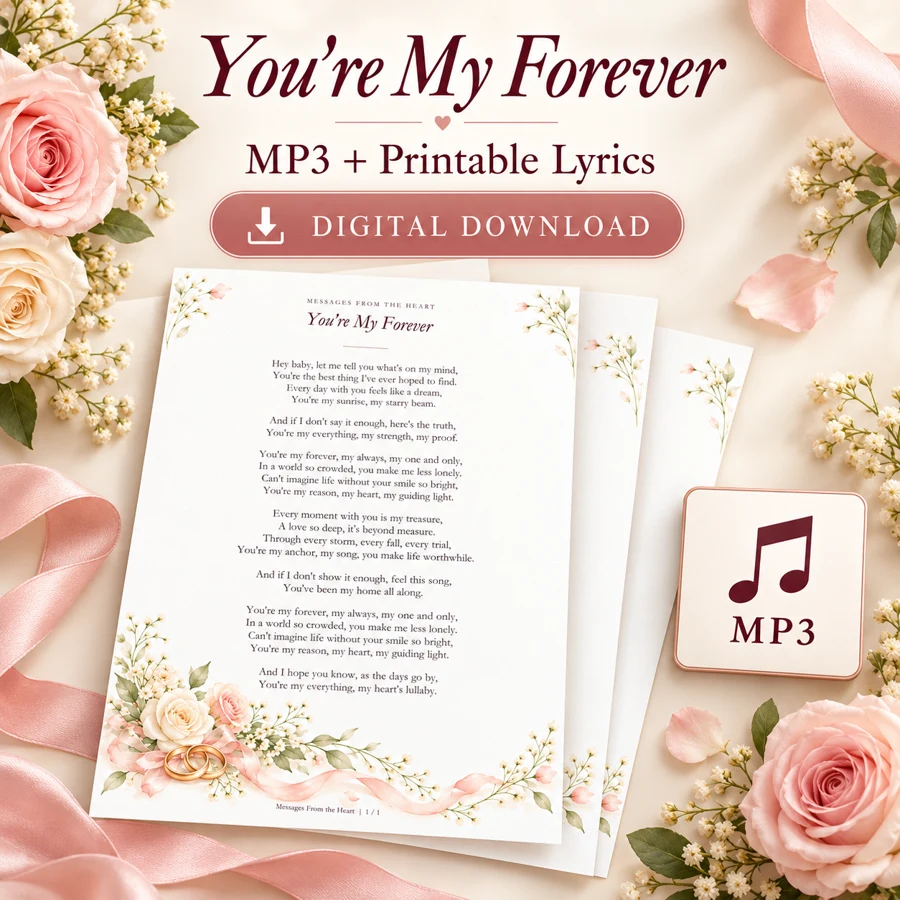 You're My Forever — MP3 + Printable Lyrics — digital download